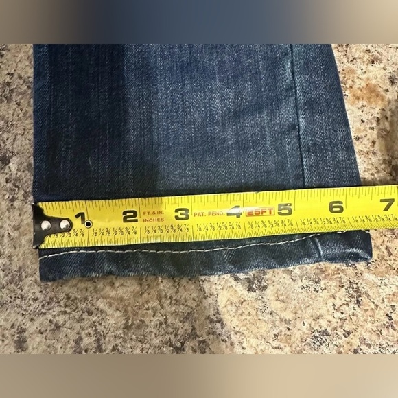 Levis 502 Jeans Regular Straight Leg Girls Sz 14 Jeans Measures 26x27 Dark Blue - Picture 9 of 13